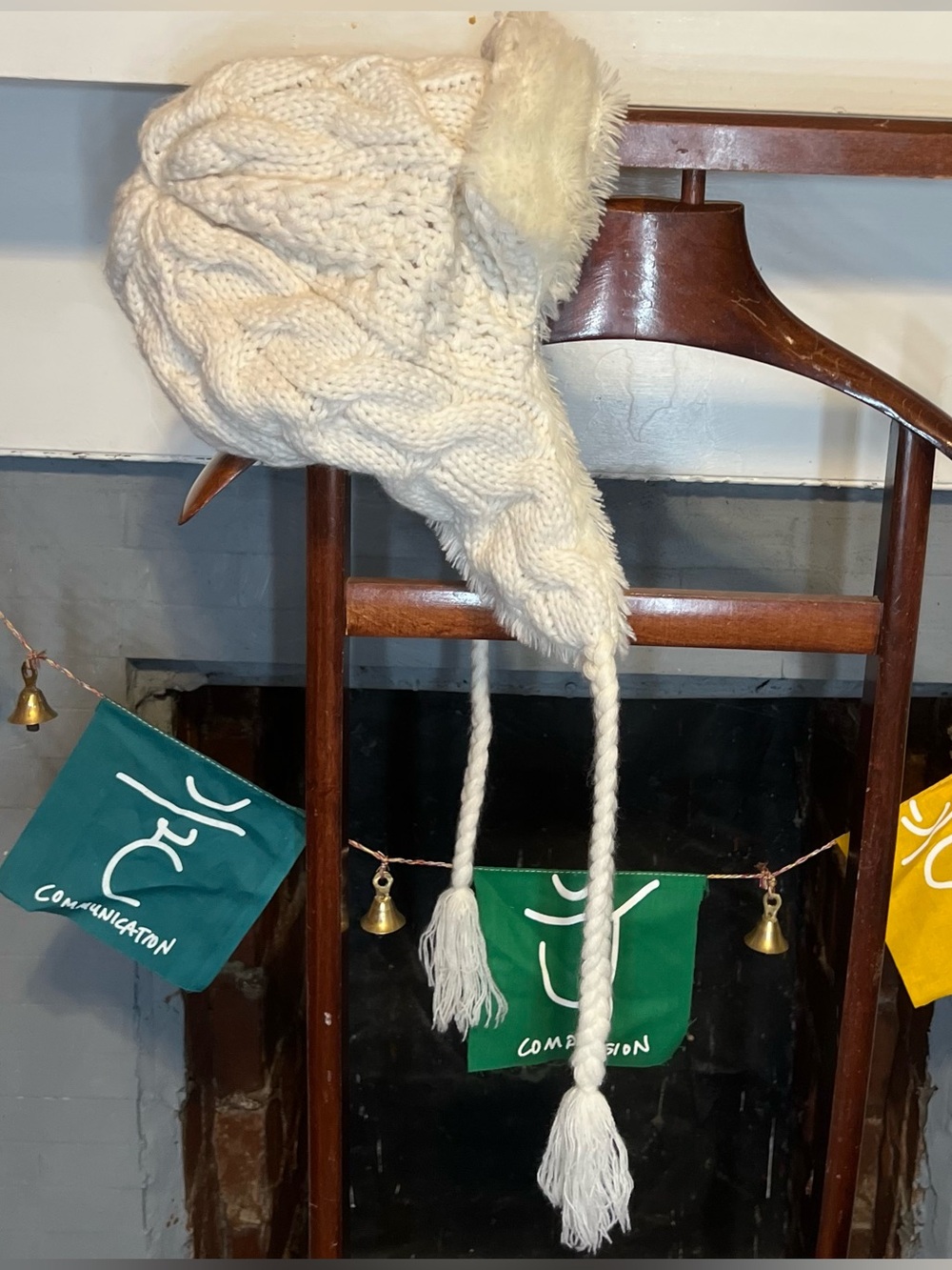 Cable Knit Earflap Beanie